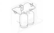 Regulator gaz pentru 2 butelii Truma  DuoControl CS  pentru montaj vertical 30mbar