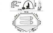 Cort de drumetie/camping Mountain Guide Nola II  cu aluminiu