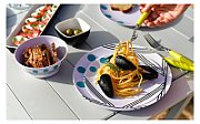 Set vesela melaminata Berger Dots 16 piese - albastru