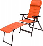 Set scaun pliabil și suport pentru picioare Berger Slimline portocaliu