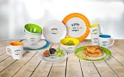 Set de vesela melaminat Berger Happy Camper -  16 buc.