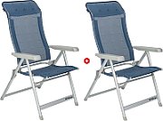 Set de 2 scaune pliante de lux Berger Albastru