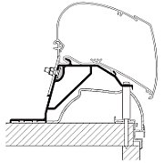 Adaptor marchiză Thule pentru Hobby Caravan 2024